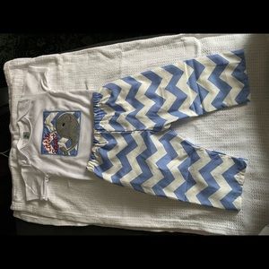Whale Onesie Pants Set